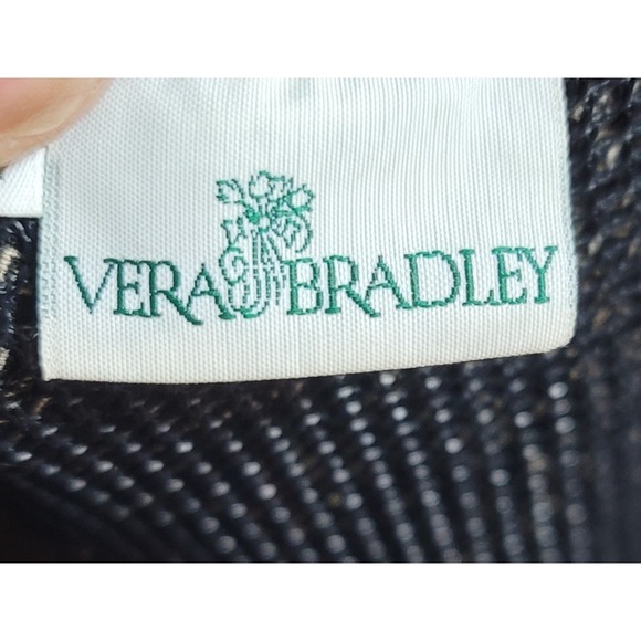 Vtg Vera Bradley Quilted "Red Coin" Garment  Travel Bag Paisley & Leaf Print - Picture 5 of 5